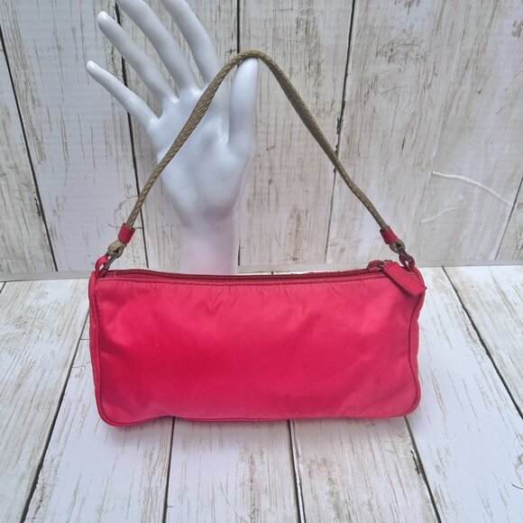 PRADA MINI Necessaire Y2K Tessuto NYLON PINK # 36 *RARE* Authentic! - Picture 3 of 11